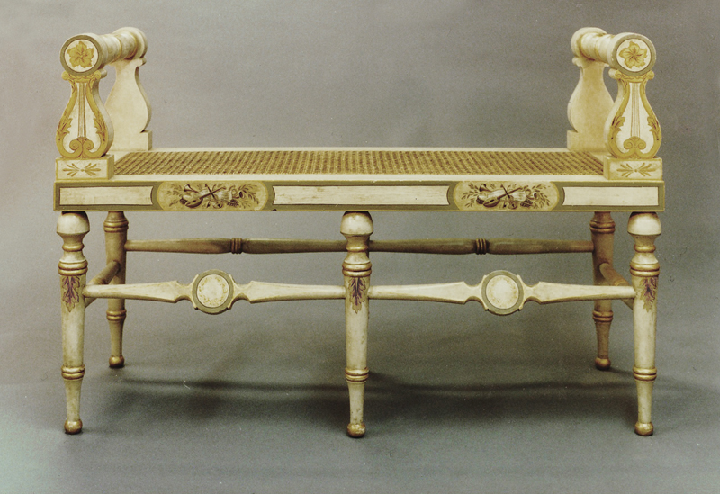 Baltimore bench white wpl