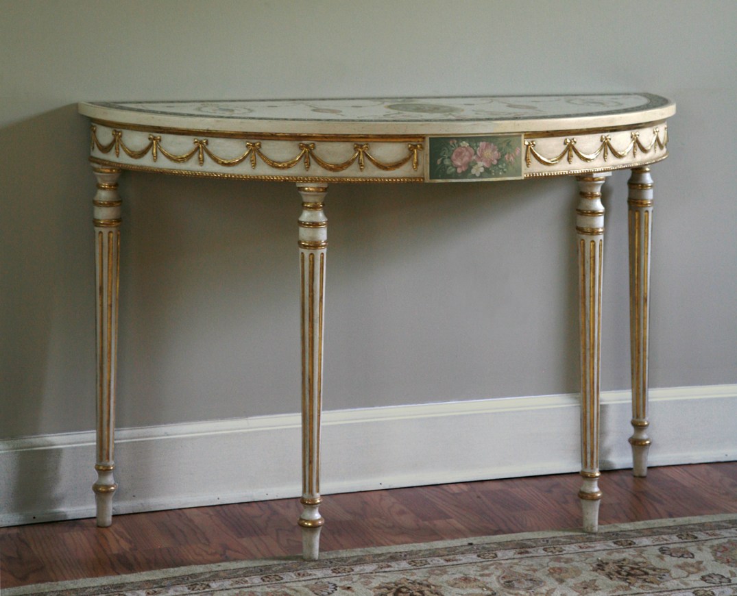 George III demi lune table wpl